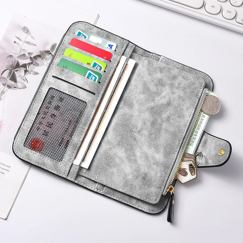 Cartoon Long Zip Clutch Wallet