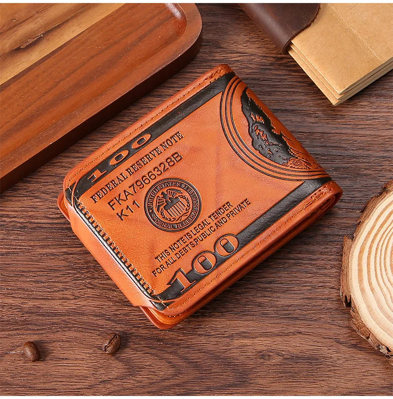 Vintage PU Card Organizer with Coin Pocket