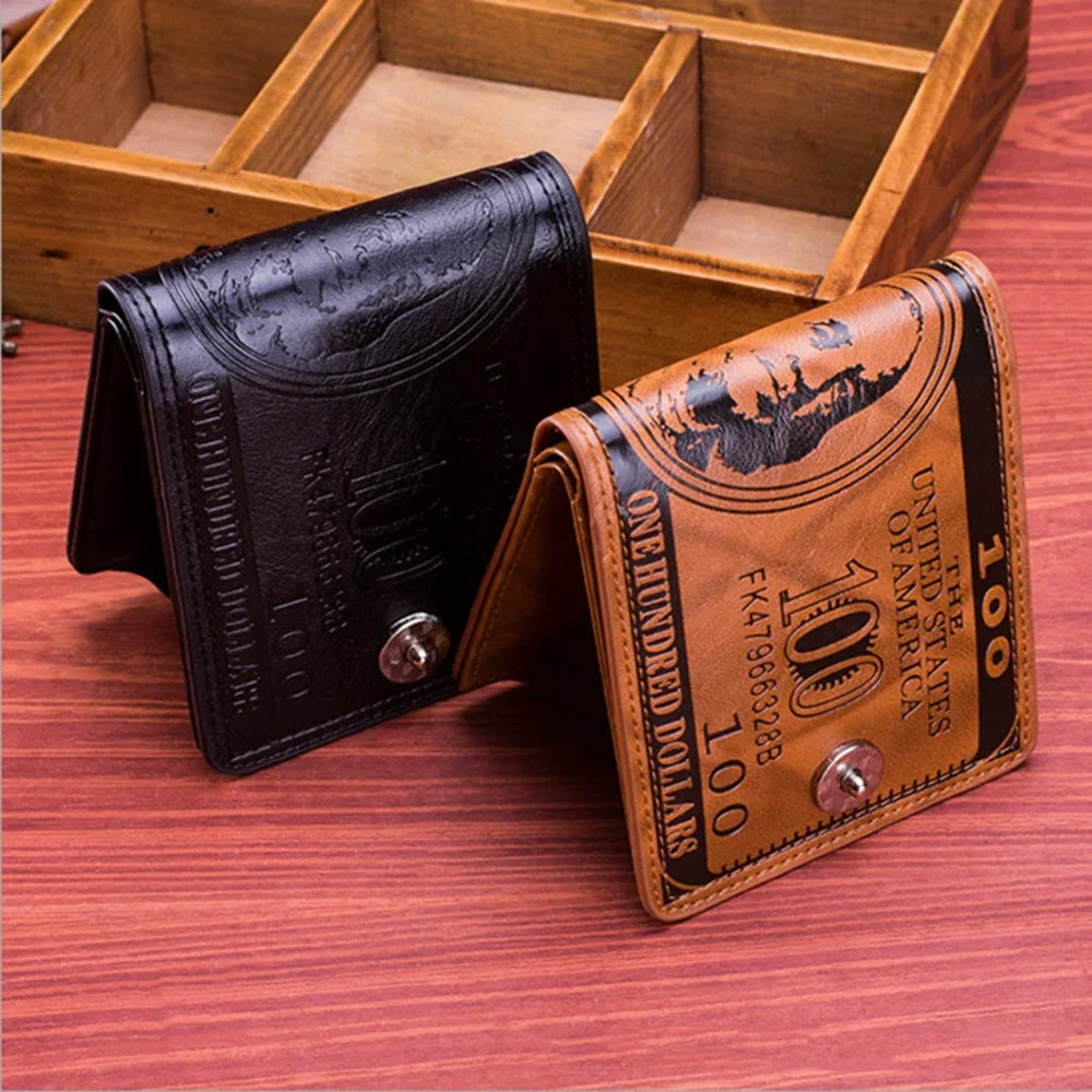 Vintage PU Card Organizer with Coin Pocket