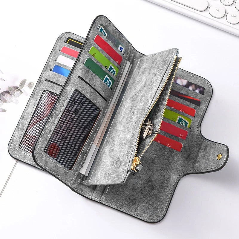 Cartoon Long Zip Clutch Wallet