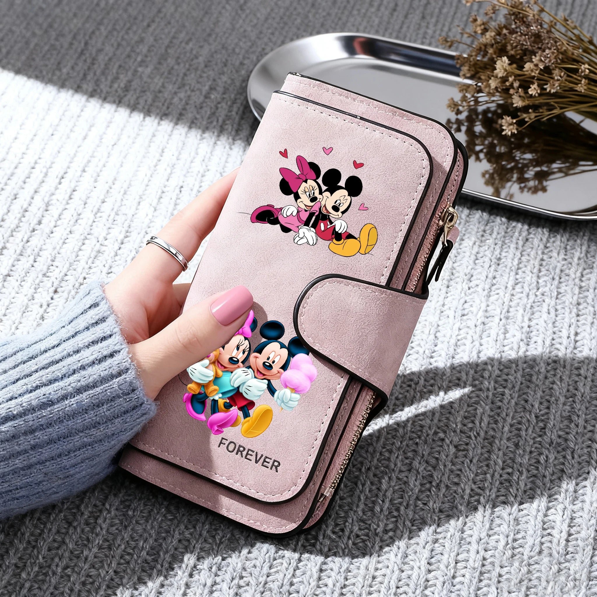 Cartoon Long Zip Clutch Wallet