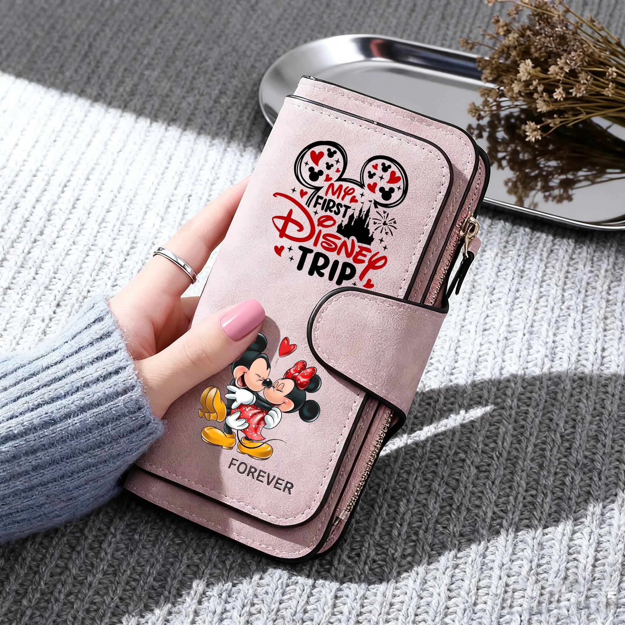 Cartoon Long Zip Clutch Wallet