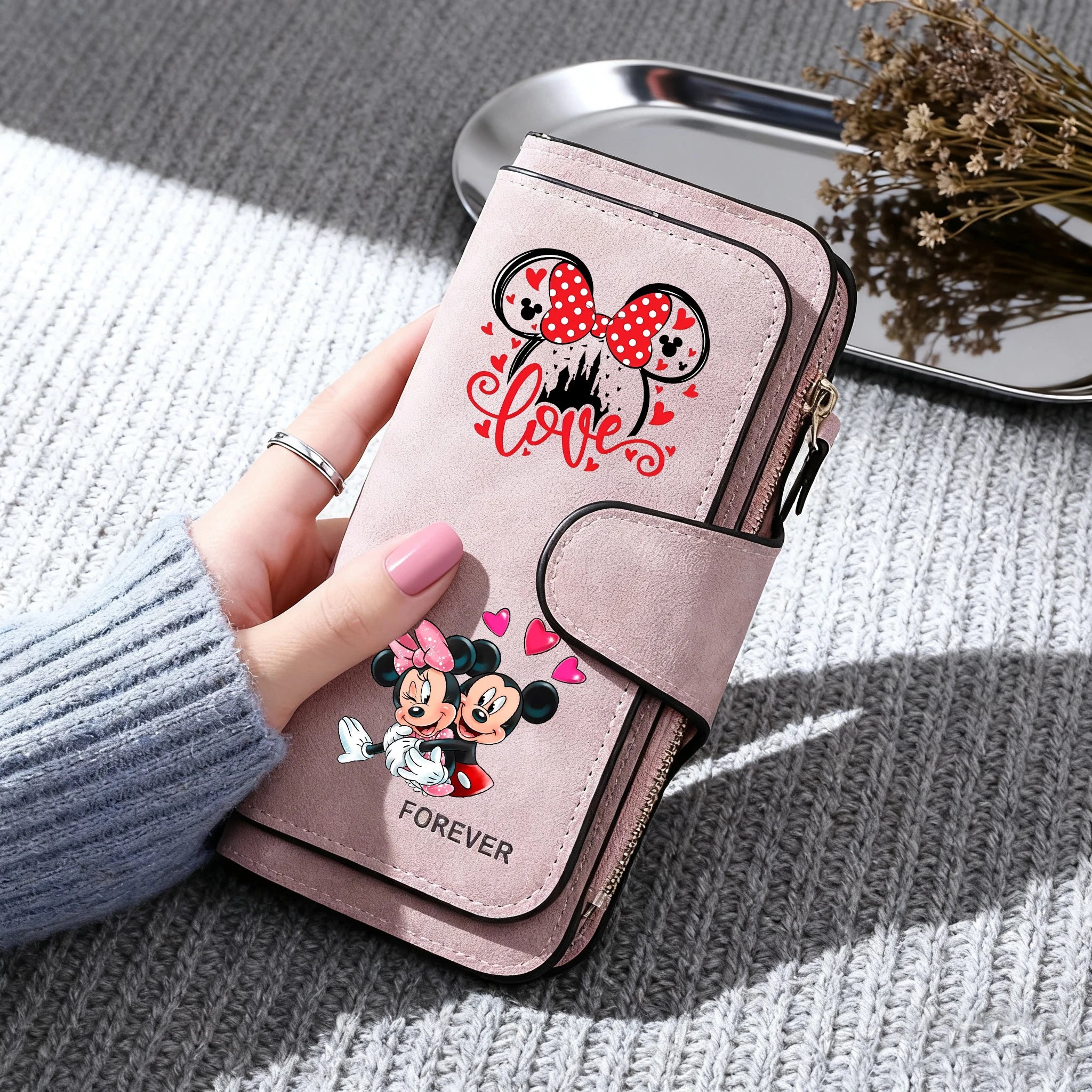 Cartoon Long Zip Clutch Wallet