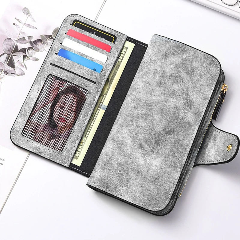 Cartoon Long Zip Clutch Wallet