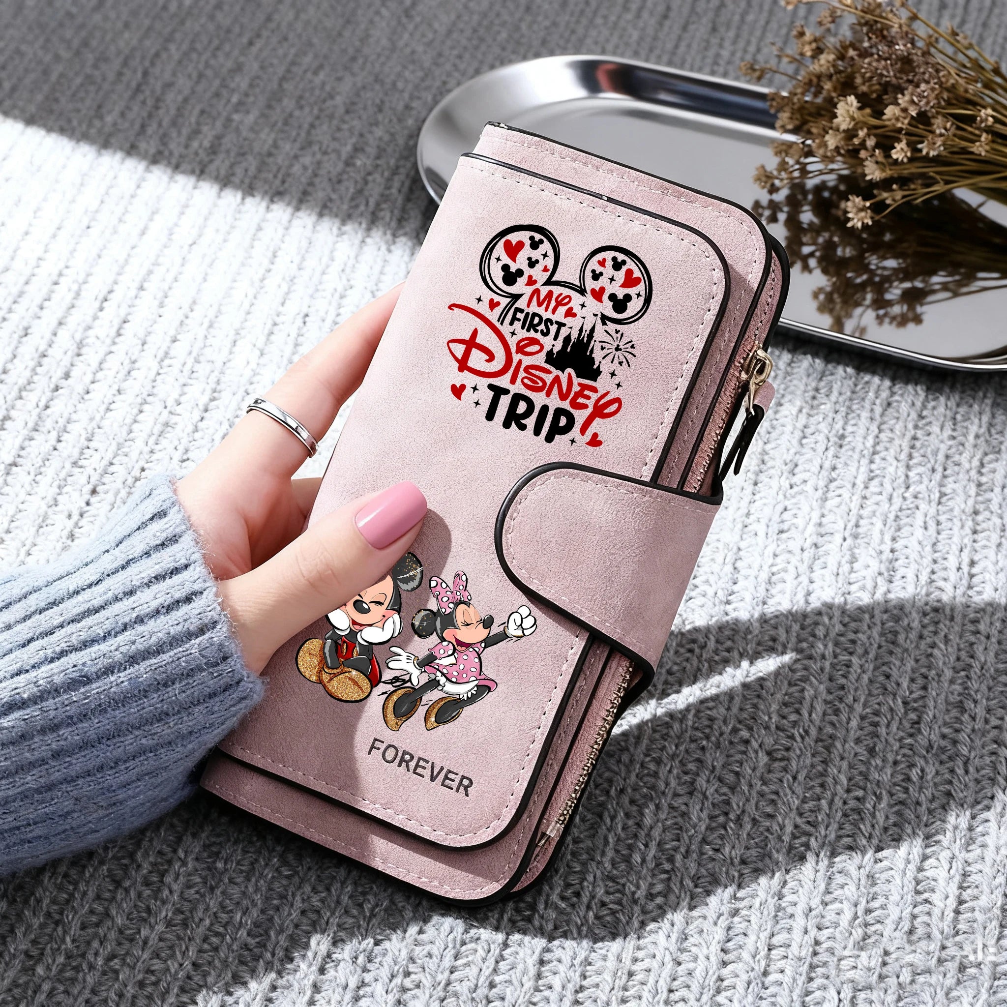 Cartoon Long Zip Clutch Wallet