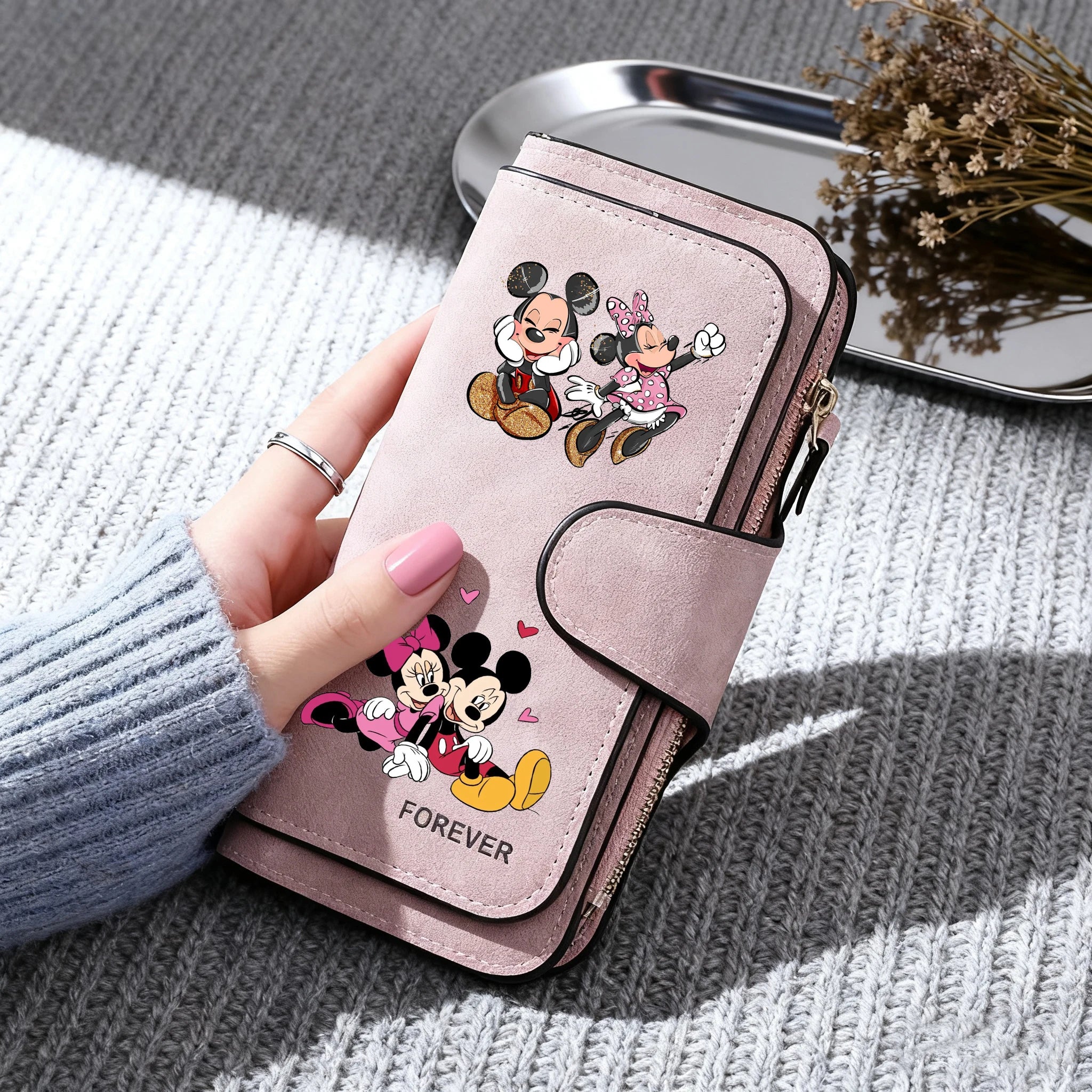 Cartoon Long Zip Clutch Wallet