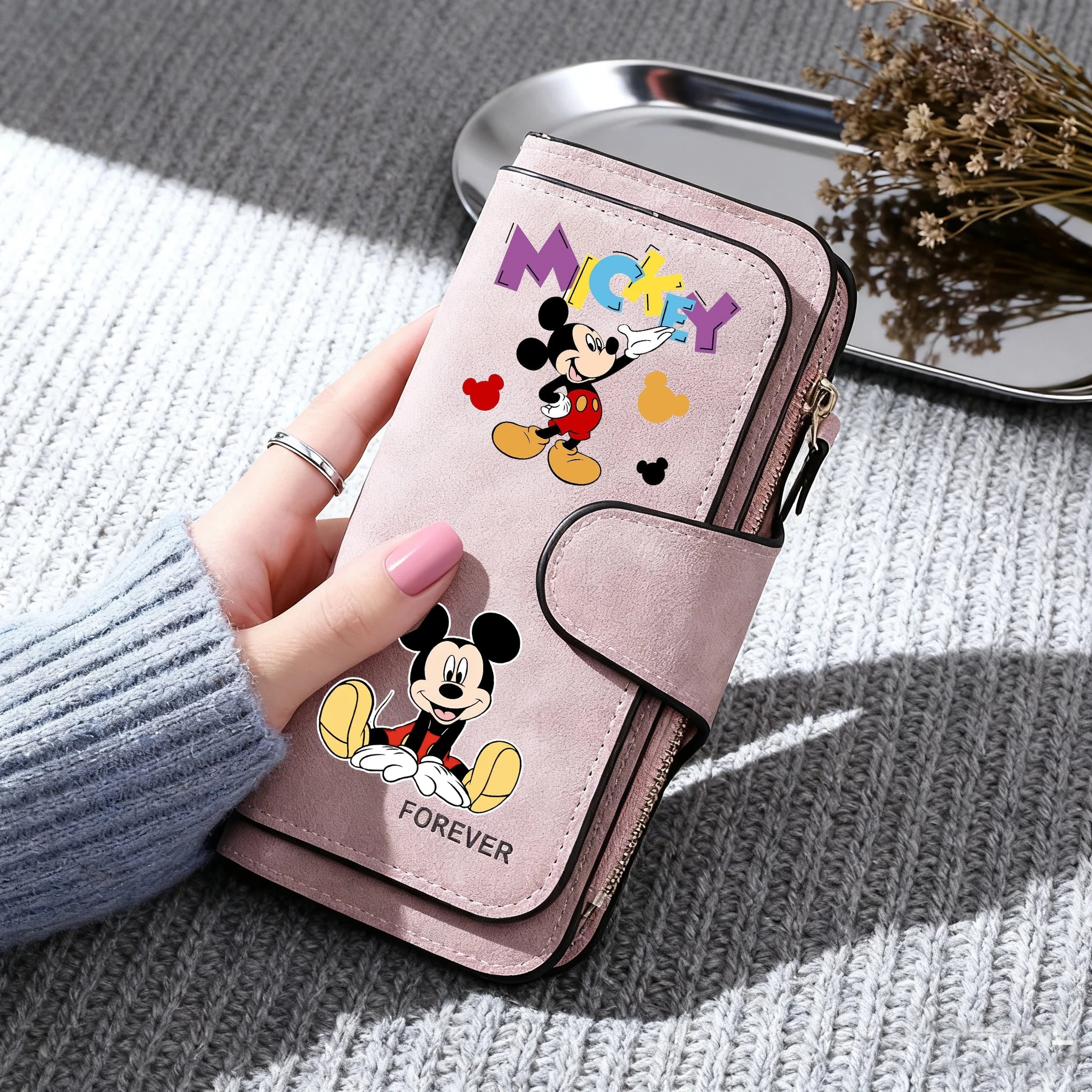 Cartoon Long Zip Clutch Wallet